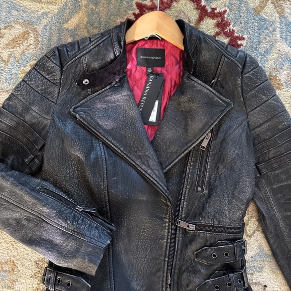 Banana republic leather jacket - Picture 1 of 2